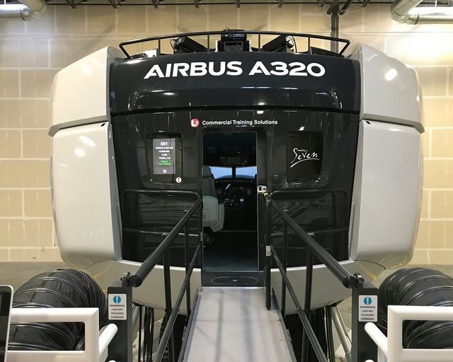 The A320neo full flight simulator at the Airbus Training Center in Denver The A320neo full flight simulator at the Airbus Training Center in Denver