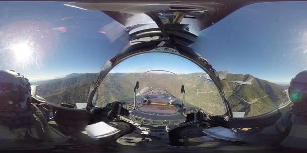 Eurofighter cockpit filmed in 360 degrees