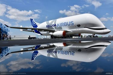BelugaXL MSN1824 rolling out of Paint Shop BelugaXL MSN1824 rolling out of Paint Shop