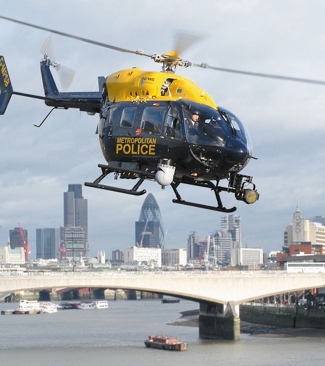 EC145 in flight for Metropolitan Police EC145 in flight for Metropolitan Police