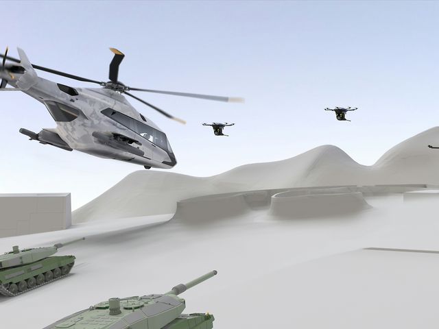 Artist's rendering of a next generation military rotorcraft concept Artist's rendering of a next generation military rotorcraft concept