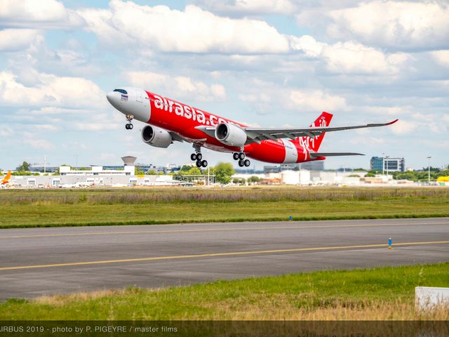Takeoff of AirAsia X Thailand A330neo Takeoff of AirAsia X Thailand A330neo