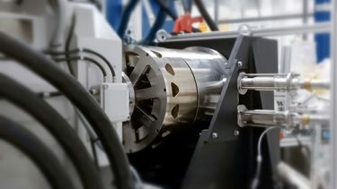 The ASCEND powertrain drove this superconducting electric motor The ASCEND powertrain drove this superconducting electric motor