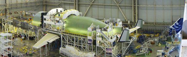 First BelugaXL is readied for electrical power-up