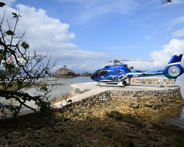 Pouso de H130 em área remota Pouso de H130 em área remota