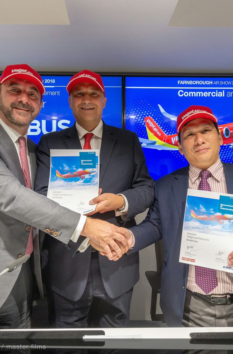 Vietjet MoU for 50 additional A321neo – Farnborough 2018 Vietjet MoU for 50 additional A321neo – Farnborough 2018
