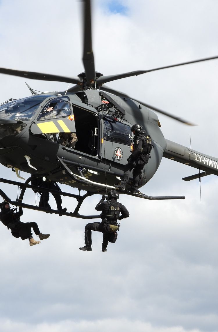 Lithuanian Border Guard's five bladed Airbus H145 Lithuanian Border Guard's five bladed Airbus H145