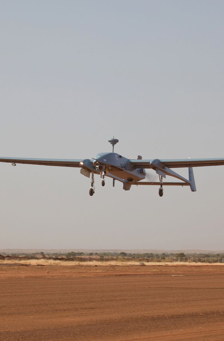 Erster operationeller Flug Heron 1 in Mali Erster operationeller Flug Heron 1 in Mali