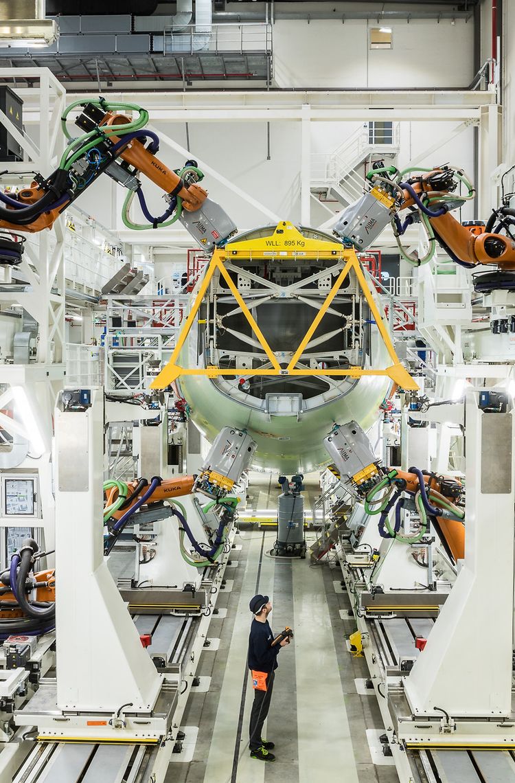 Hamburg A320 structure assembly line Hamburg A320 structure assembly line