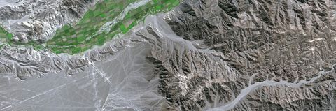 Spot 5 Satellite Imagery - Nazca Lines, Peru