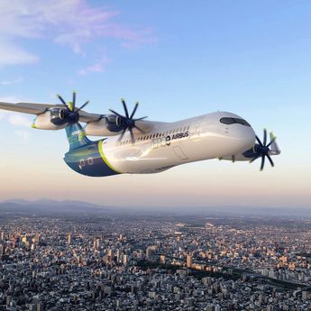 ZEROe fully electric hydrogen-powered four pod aircraft ZEROe fully electric hydrogen-powered four pod aircraft