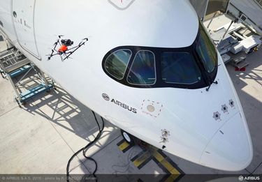 A350 XWB quality inspection by drone A350 XWB quality inspection by drone