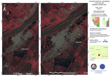 Kompsat 3 Water Detection Map - Catacaos, Peru Kompsat 3 Water Detection Map - Catacaos, Peru