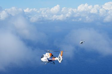 The H130 FlightLab as a crewed platform and the VSR700 uncrewed aerial system (UAS) The H130 FlightLab as a crewed platform and the VSR700 uncrewed aerial system (UAS)