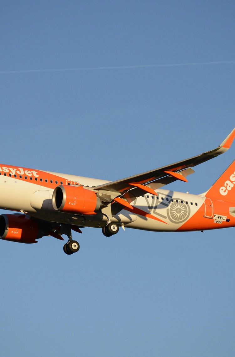 EasyJet A320neo in flight EasyJet A320neo in flight