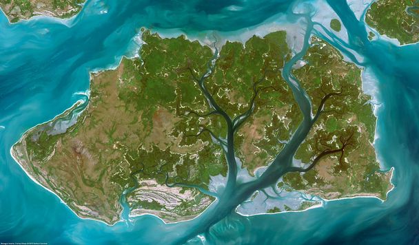 Bissagos Guinea Bissau - by satellite Spot6