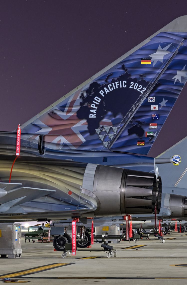 German Eurofighter deployment for exercise Rapid Pacific 2022 German Eurofighter deployment for exercise Rapid Pacific 2022