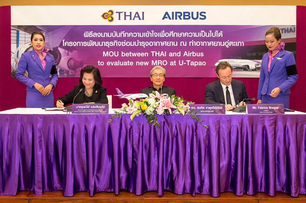 Airbus signs MOU with THAI to develop new MRO business 1