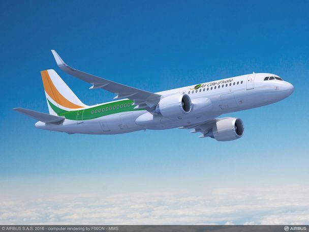 A320neo Air Cote d Ivoire - Rendering