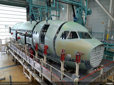 A321 XLR manufacturing - Fuselage close up A321 XLR manufacturing - Fuselage close up