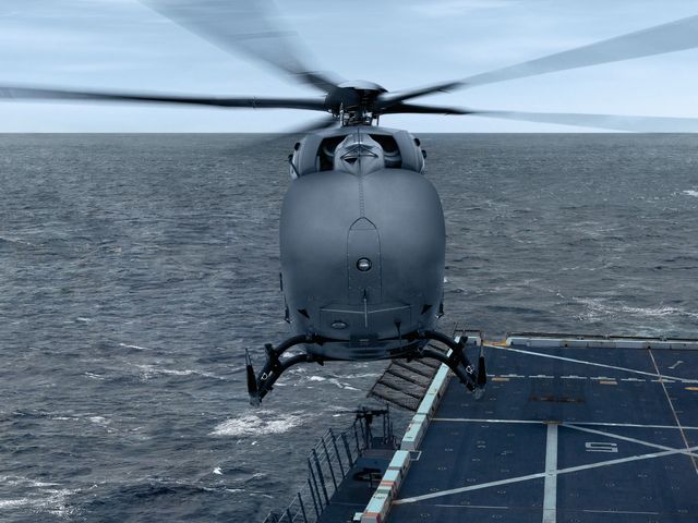 Digital rendering of an unmanned Lakota in flight Digital rendering of an unmanned Lakota in flight