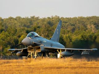 RAF Eurofighter in Pitch Black 2024 RAF Eurofighter in Pitch Black 2024