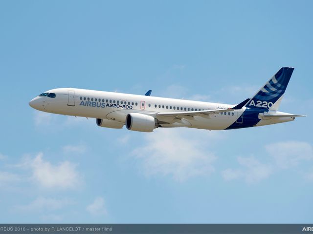 A220 in Airbus livery A220 in Airbus livery