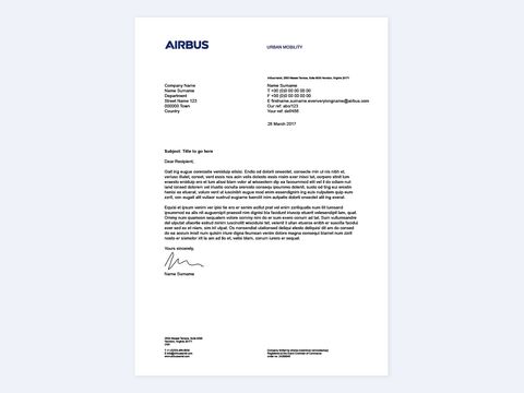 Airbus Urban Mobility brand guidelines Airbus Urban Mobility brand guidelines
