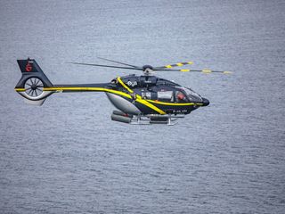 Oya Vendée Hélicoptères’ H145 in flight off the west coast of France Oya Vendée Hélicoptères’ H145 in flight off the west coast of France