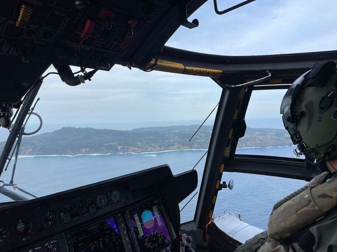 View from RNZAF's Airbus NH90 View from RNZAF's Airbus NH90