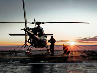 Airbus H125 staring at the sun Airbus H125 staring at the sun