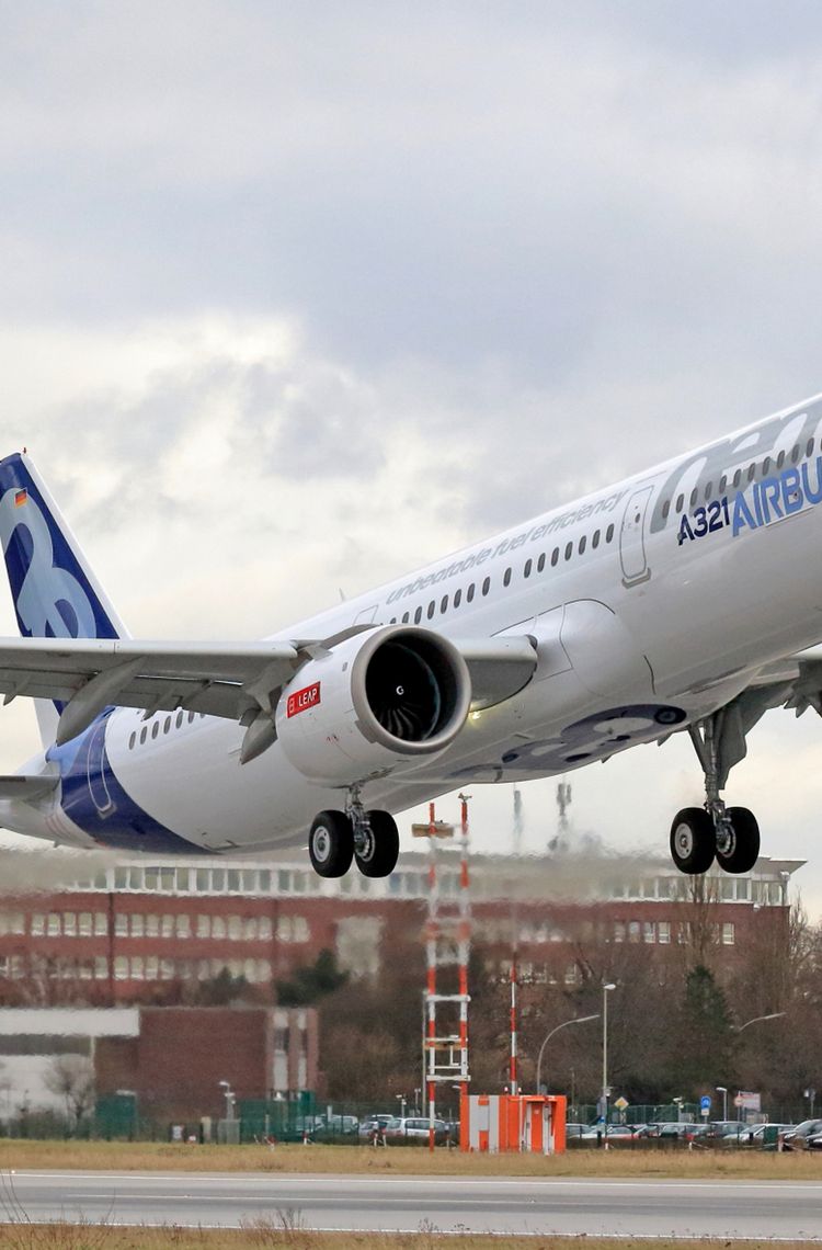 A321neo CFM engine_First Flight take off A321neo CFM engine_First Flight take off