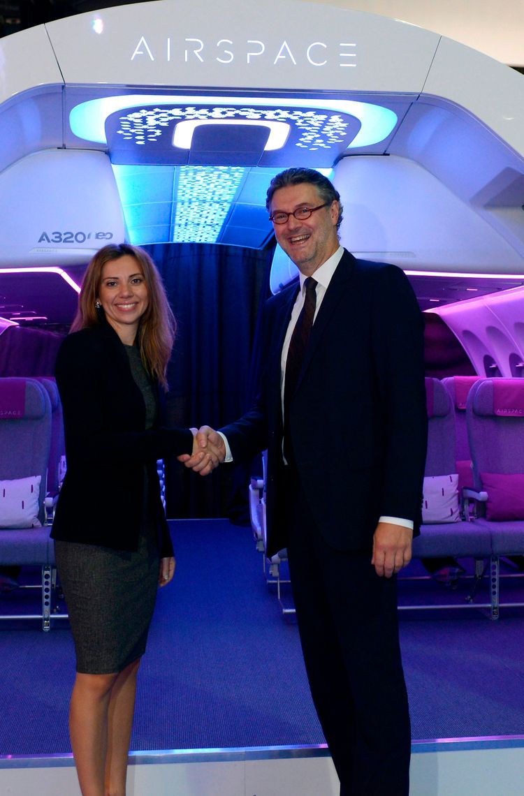 JetBlue is unveiled at APEX Expo 2017 as the launch airline for Airbus’ A320 Family Airspace cabin JetBlue is unveiled at APEX Expo 2017 as the launch airline for Airbus’ A320 Family Airspace cabin