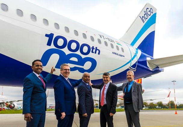 IndiGo takes delivery of 1,000th A320neo Family aircraft