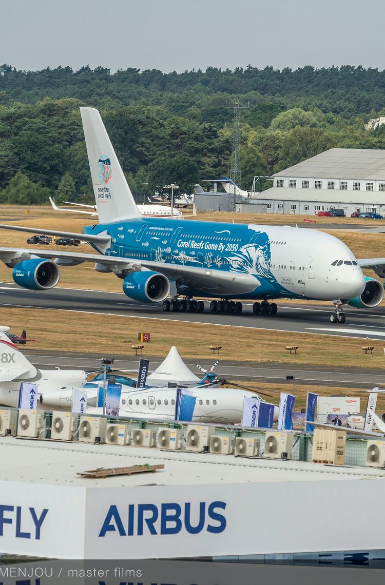 A380 Hifly landing - FIA2018 - Day 04 A380 Hifly landing - FIA2018 - Day 04
