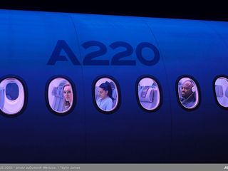 Outside view in A220 Outside view in A220