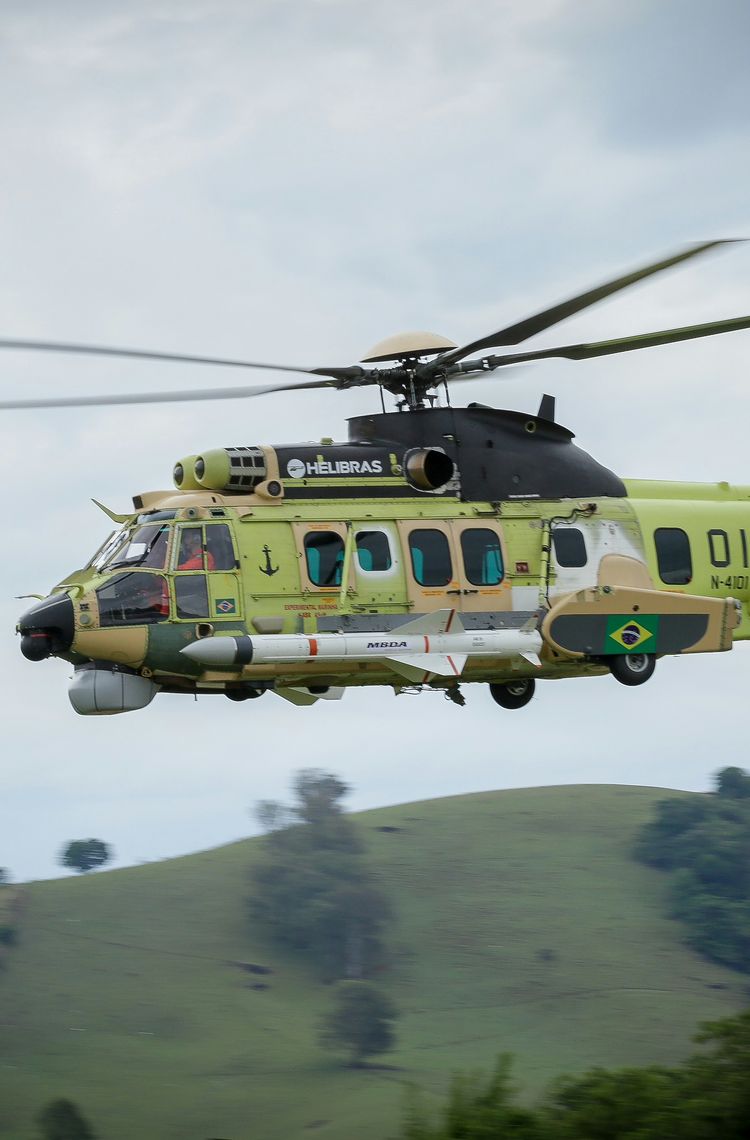 Airbus Helicopters and Helibras introduce first H225M in naval combat version Airbus Helicopters and Helibras introduce first H225M in naval combat version