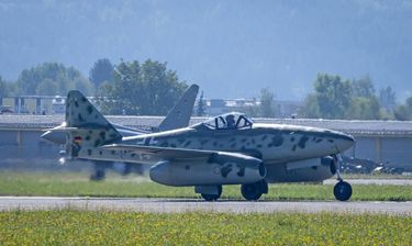 Geri Krähenbühl and his Me262 are ready for take-off Geri Krähenbühl and his Me262 are ready for take-off