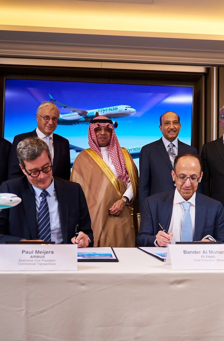Airbus and Flynas signing ceremony Airbus and Flynas signing ceremony