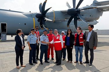 Humanitarian delivery flight of the fourth A400M to the RMAF (II) Humanitarian delivery flight of the fourth A400M to the RMAF (II)