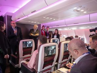 FIA Airshow 2024 - Press conference in A330-900 Virgin Atlantic FIA Airshow 2024 - Press conference in A330-900 Virgin Atlantic