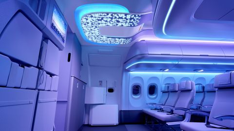Airspace Cabin A320neo Entrance Area Patterns Night