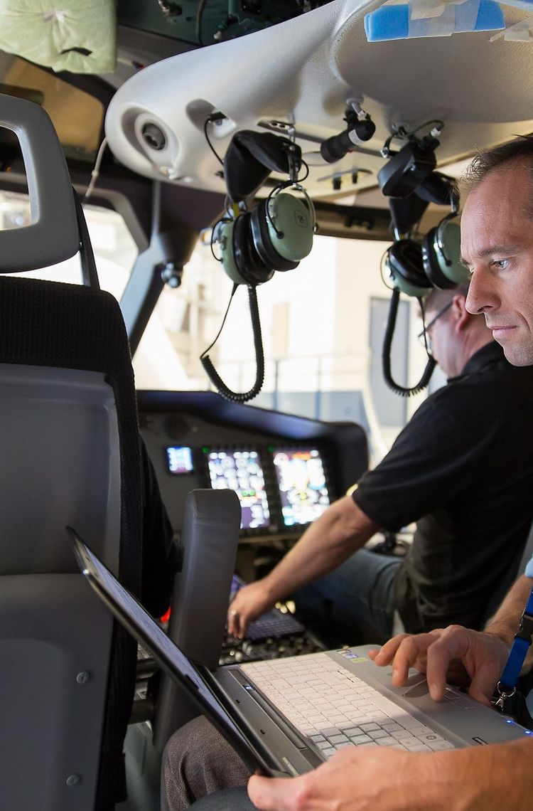 A helicopter training course A helicopter training course