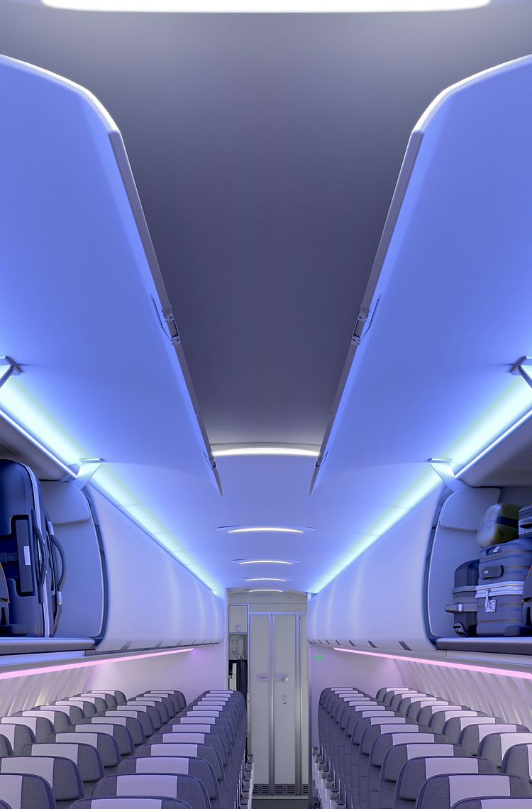 A220 Airspace cabin with Air Canada A220 Airspace cabin with Air Canada
