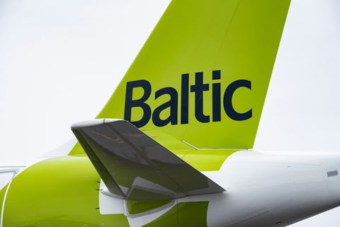 airBaltic A220 tail