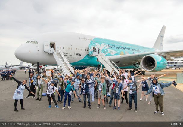 Students’ day at the 2018 Farnborough Airshow