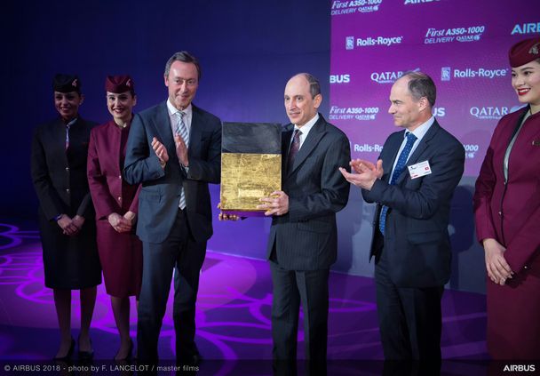 A350-1000 Qatar Airways first delivery - Ceremony