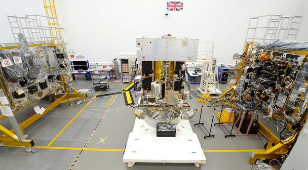 Airbus’ Solar Orbiter in the final stages of integration in Stevenage, UK