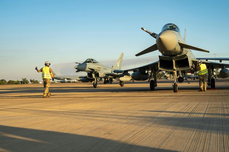 German Eurofighter in Pitch Black 2024 German Eurofighter in Pitch Black 2024