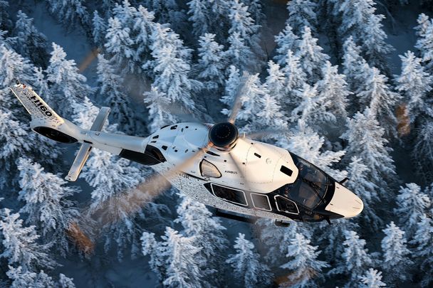 Airbus H160 helicopter happily handles Finland’s freezing winter